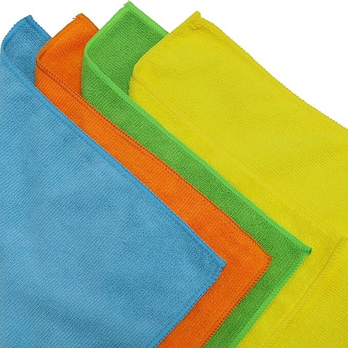 Microfiber Cleaning Cloth Rag Car Polishing, Detailing 16×16 Multi Pack & Colors