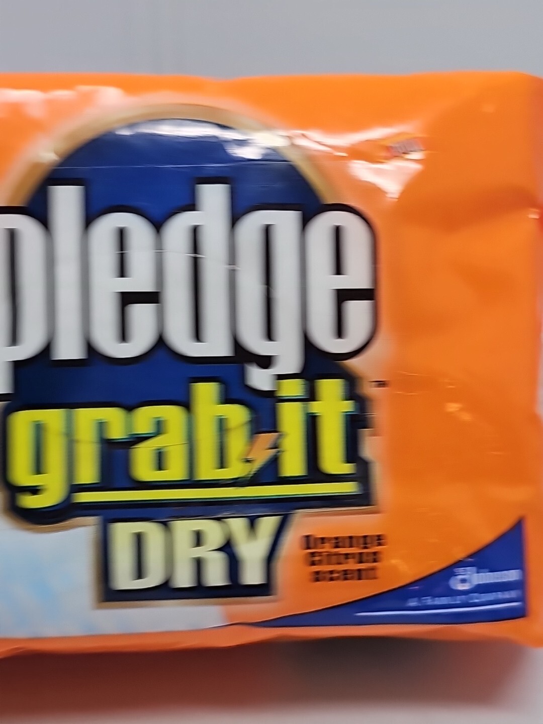 Pledge Grab It Refills Disposable 16 Dry Dusting Cloths READ Orange Citrus Scen5