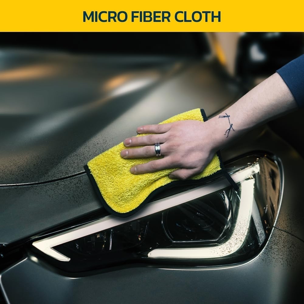 Microfiber Cleaning Cloth for Cars 12″ X 12″ Quick Drying 3 Pack towel