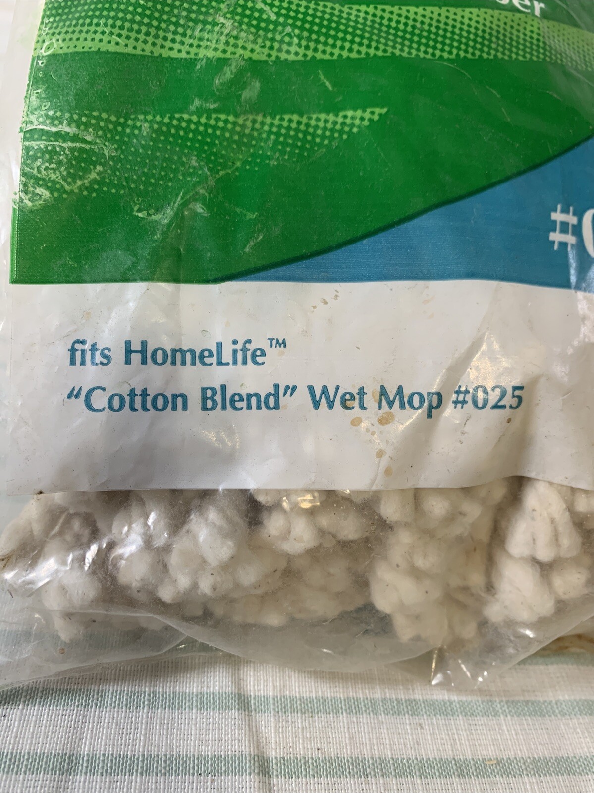 Homelife Wet Mop Refill With Spot Scrubber #0251 Cotton Blend Wet Mop #025
