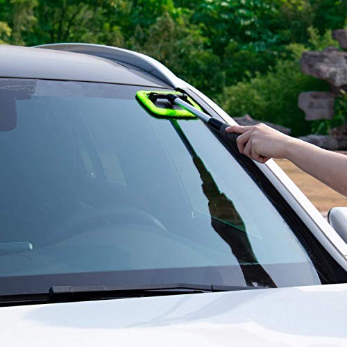 XINDELL Windshield Cleaner Tool – Car Window Cleaning Tool 17in Green