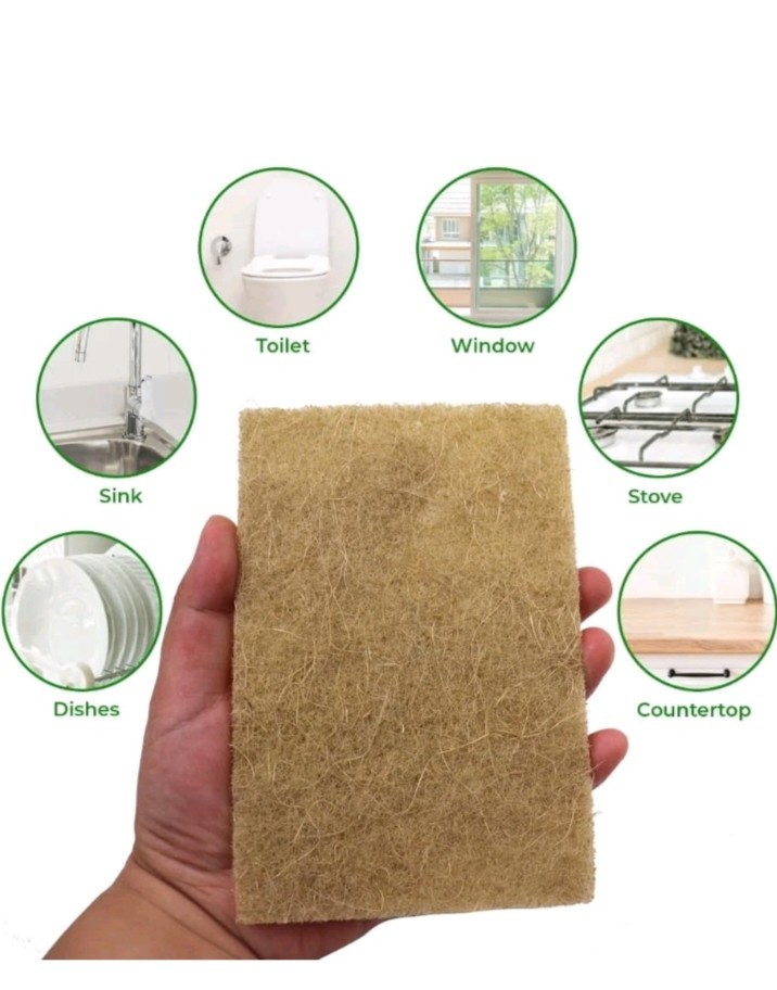 Natural Fiber Sisal Scouring Pads – 100% Biodegradable Dish Scrub Pads