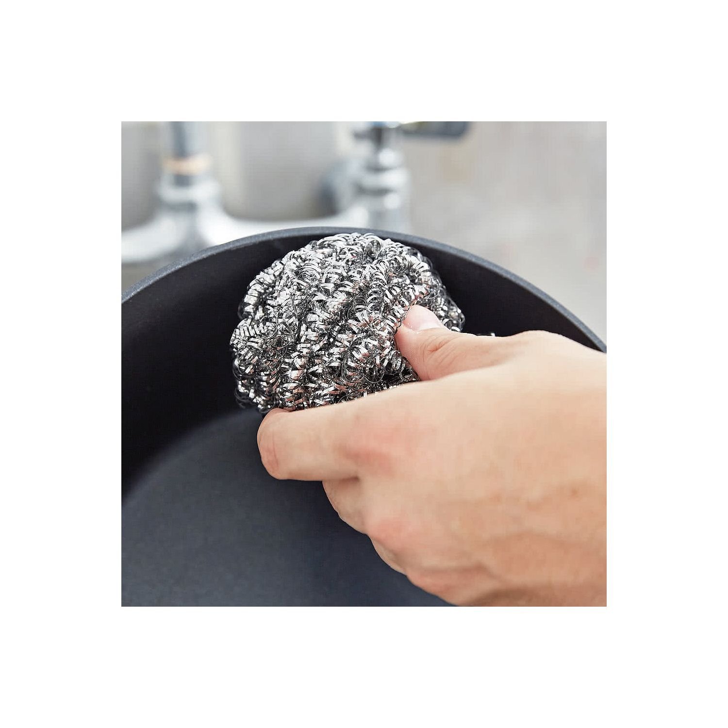 Scotch Brite Stainless Steel Scourer Scrubber Cookware Grills Pans PACK OF 8