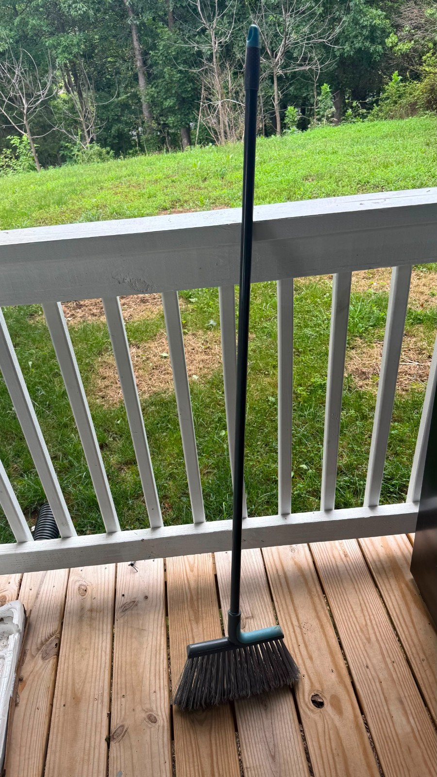 Durable Rectangular Plastic Broom W/ Long Handle Efficient Floor Cleaning