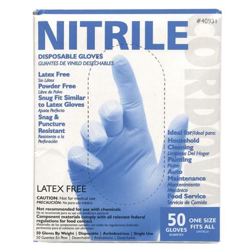 Cordova Nitrile Disposable Gloves – 50 Count