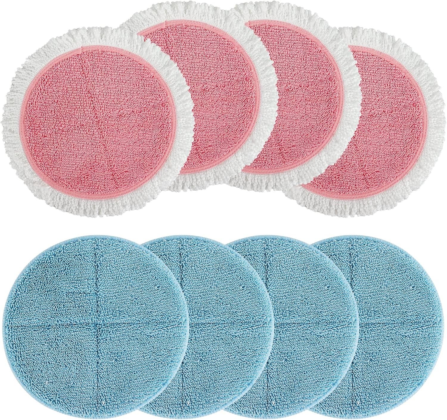 8 Pack Spin Mop Pads – 7.28in Microfiber Refills for Perfect Floor Cleaning