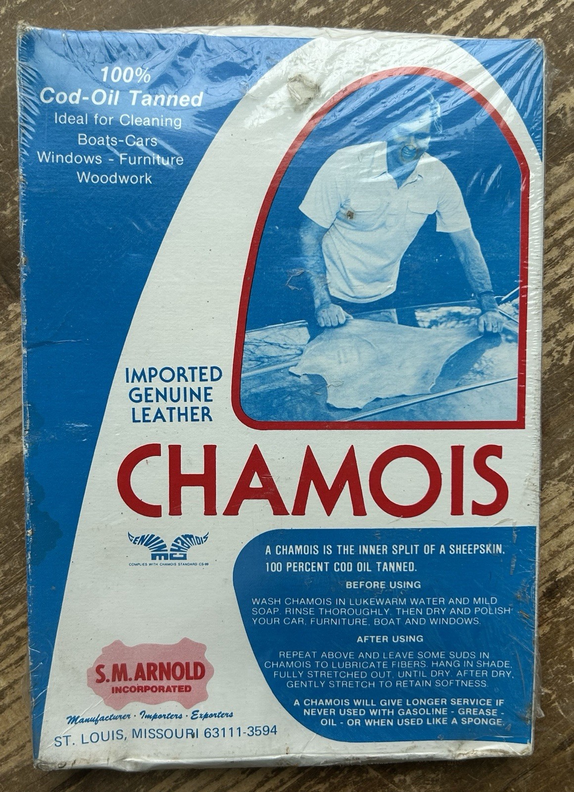 NEW Vintage Cod Oil Tanned WALES ENGLISH Genuine Leather Chamois S.M. Arnold