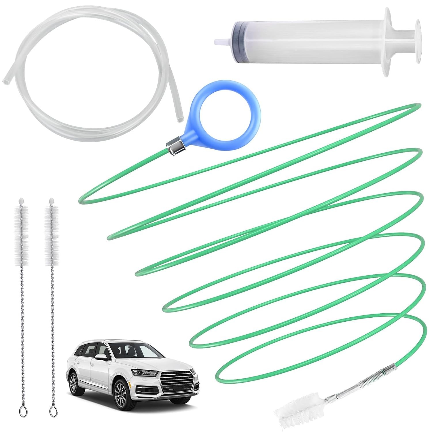 120 Inch Flexible Tube Auto Sunroof Drain Cleaning Brush with Pip Cleaning Tool