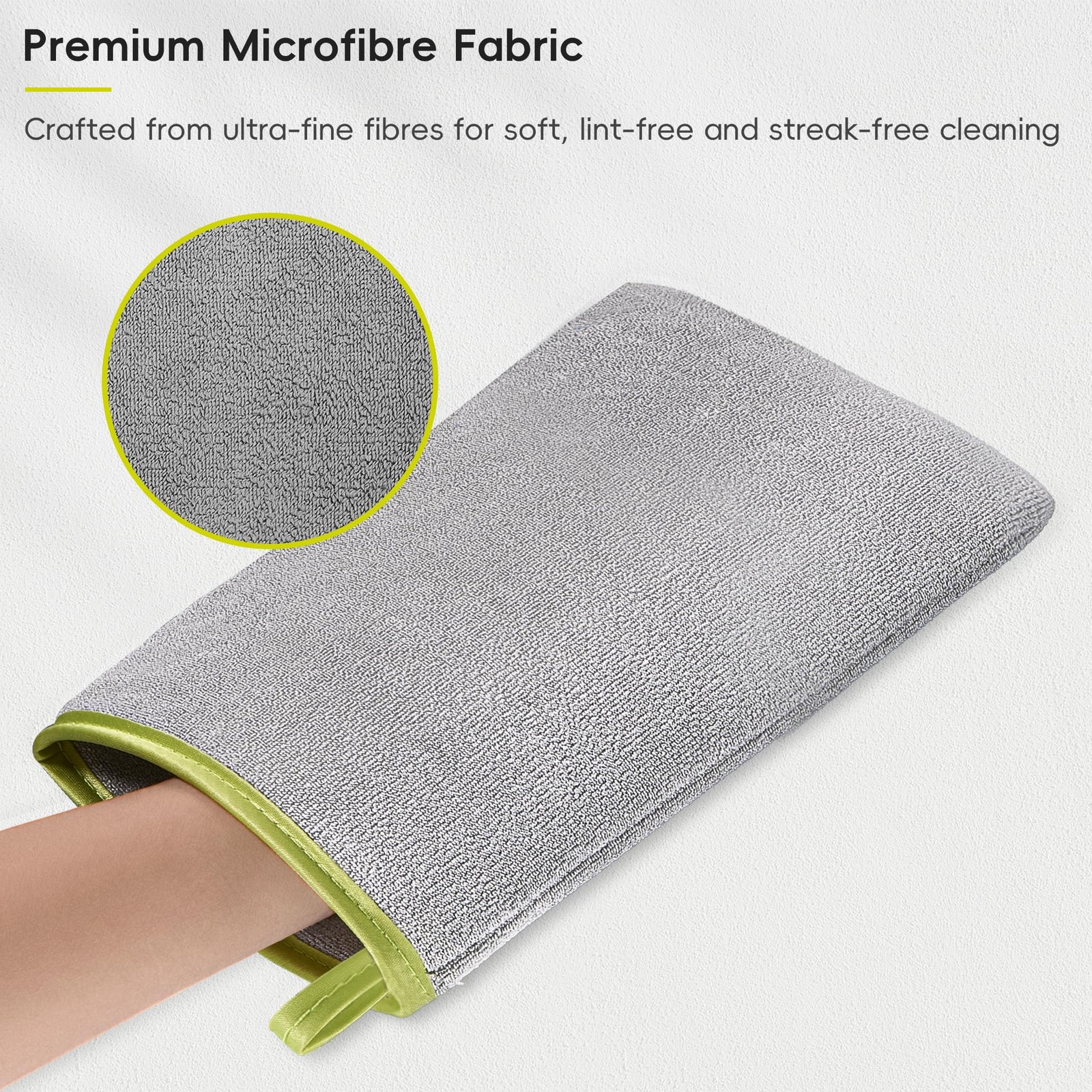 Microfiber Cleaning Mitt for Stainless Steel – Lint-Reusable Polishing Cloth …