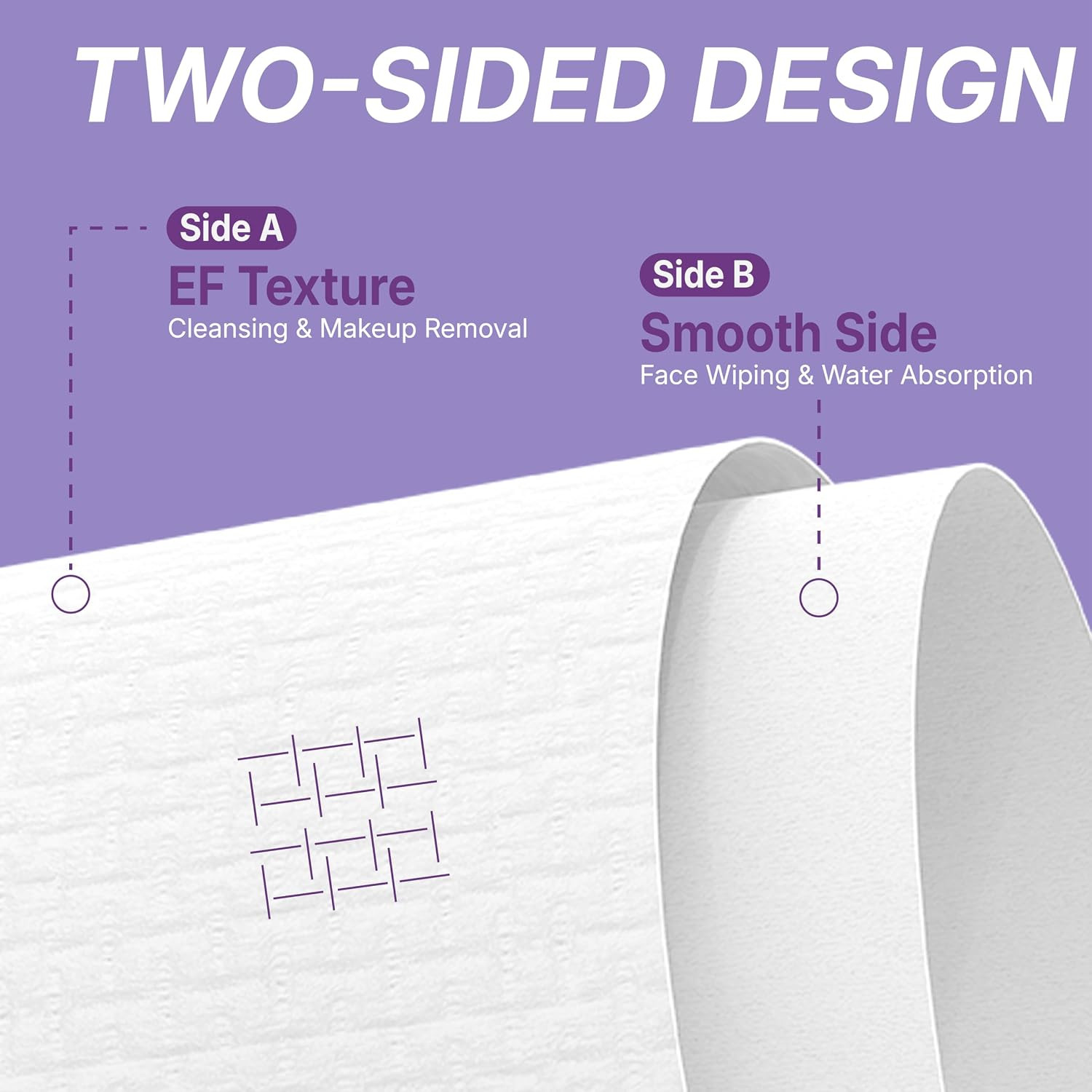 Disposable Face Towels XL, 50 Count | 10″ X 12″ Ultra Thick Facial Cleansing Clo