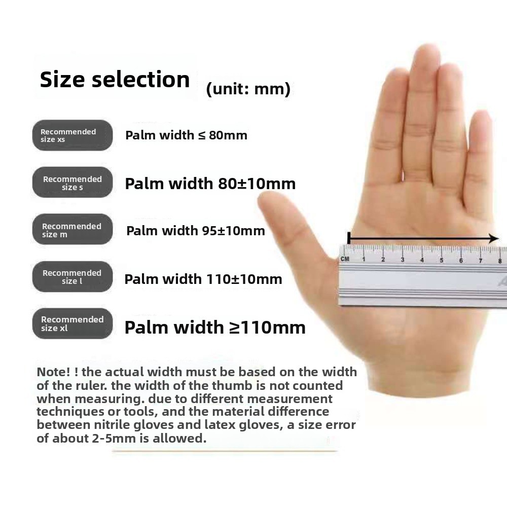 Nitrile Disposable Gloves High Elasticity Powder Free 100/1000 Pack