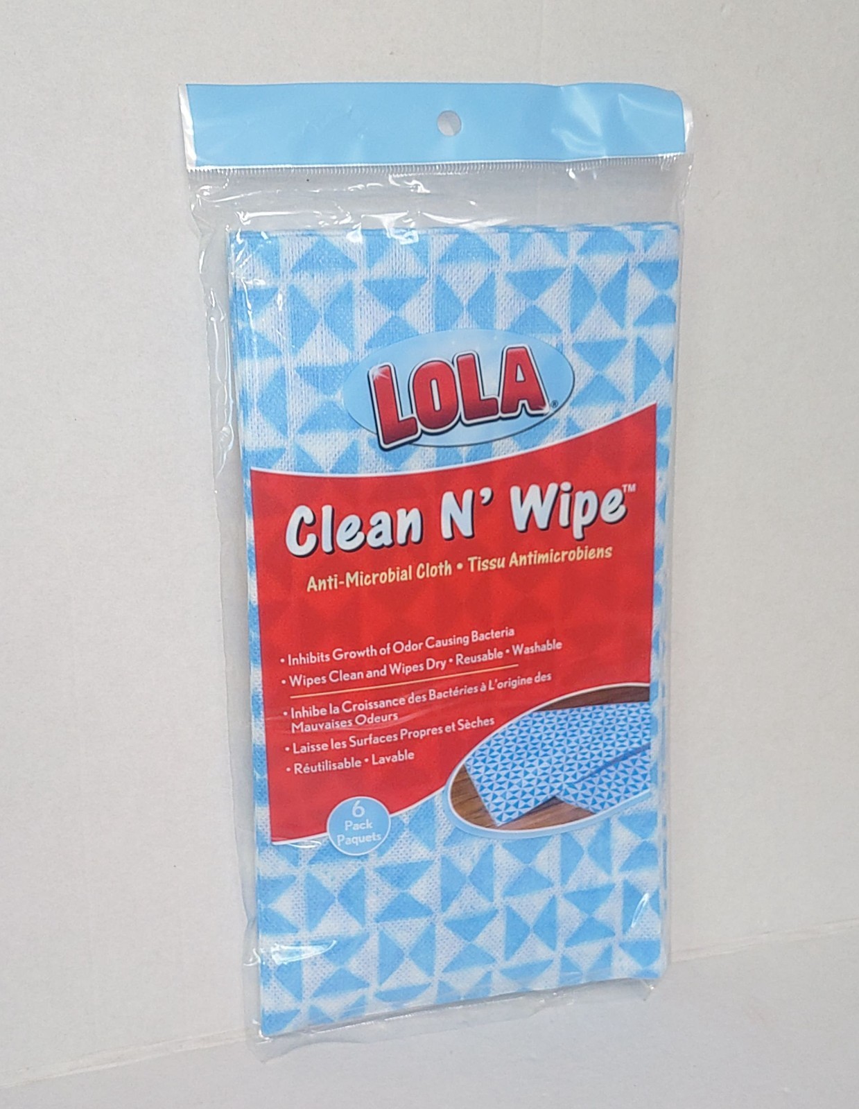 Lola Products Clean N’ Wipe Cloth Comparable To Handi Wipes 6 Pack New Sealed