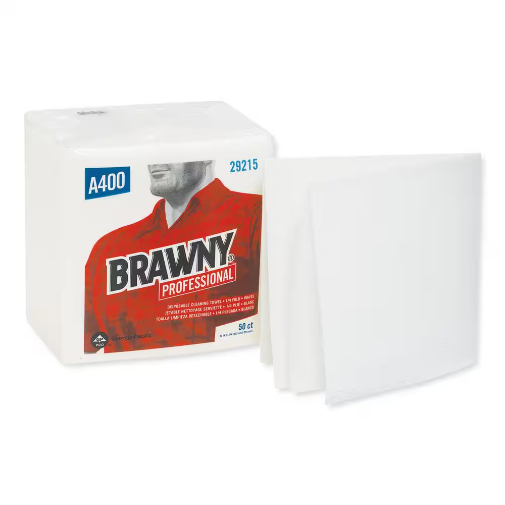 Medium Duty Airlaid Quarter-Fold Wipers, 13 In. X 13 In., 50/Pack, 16/Carton