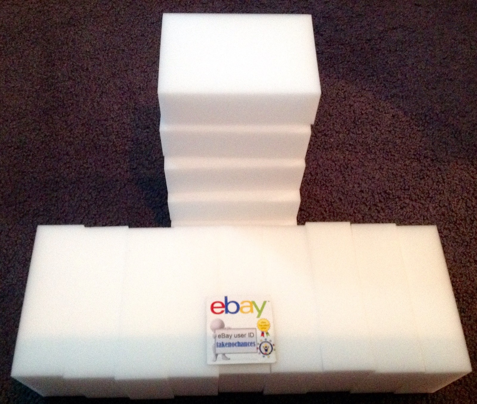 130 Pack Extra Large 1-1/4″ Melamine Sponge Eraser Foam – Works Like Magic!