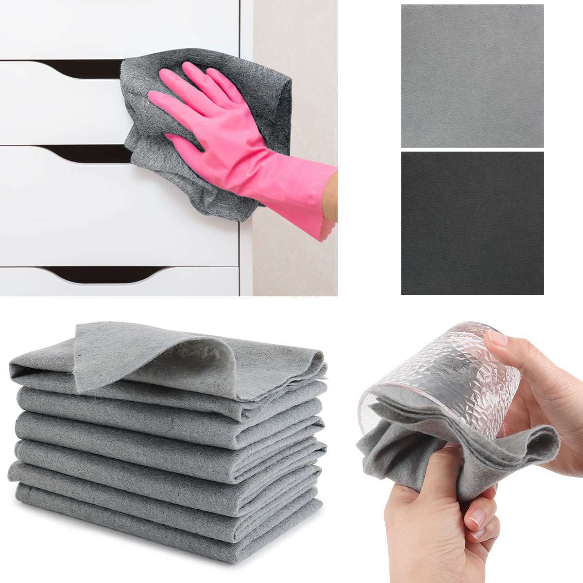 Thickened Magic Cleaning Cloth Streak Free Microfiber Cleaning Reusable Rag