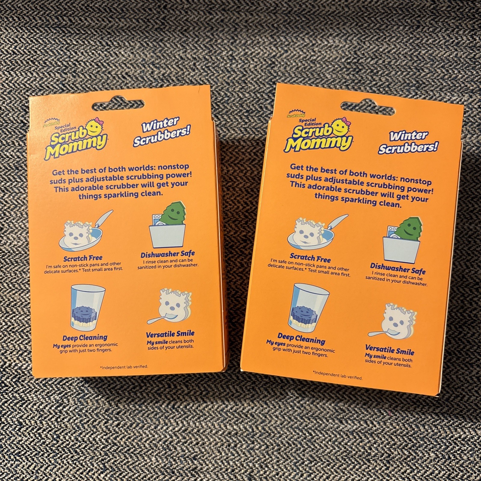 Scrub Mommy Winter Shape Holiday Christmas Tree Special Edition (set of two)
