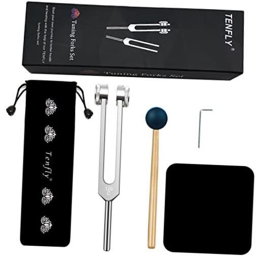 Tuning Fork Weights Aluminum Clinical Grade Nerve/Sensory with Black 128 Hz