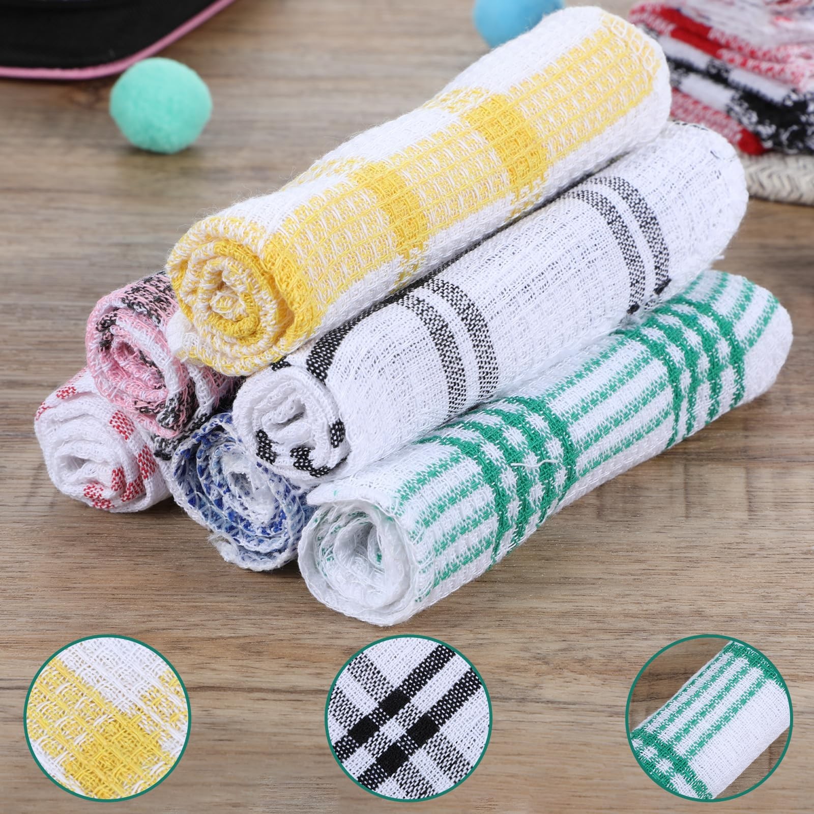 20 Pieces Kitchen Dish Cloths for Washing Cleaning Absorbent Dish Rags Drying…