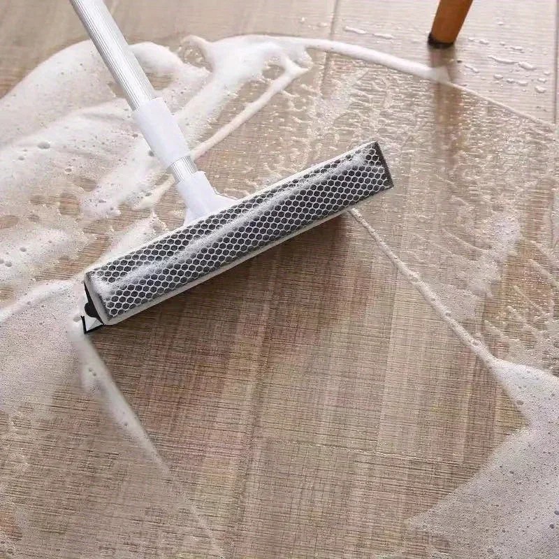 Extendable Window Squeegee Cleaner 32″ Long Handle 2-in-1 Car Glass CleaningTool