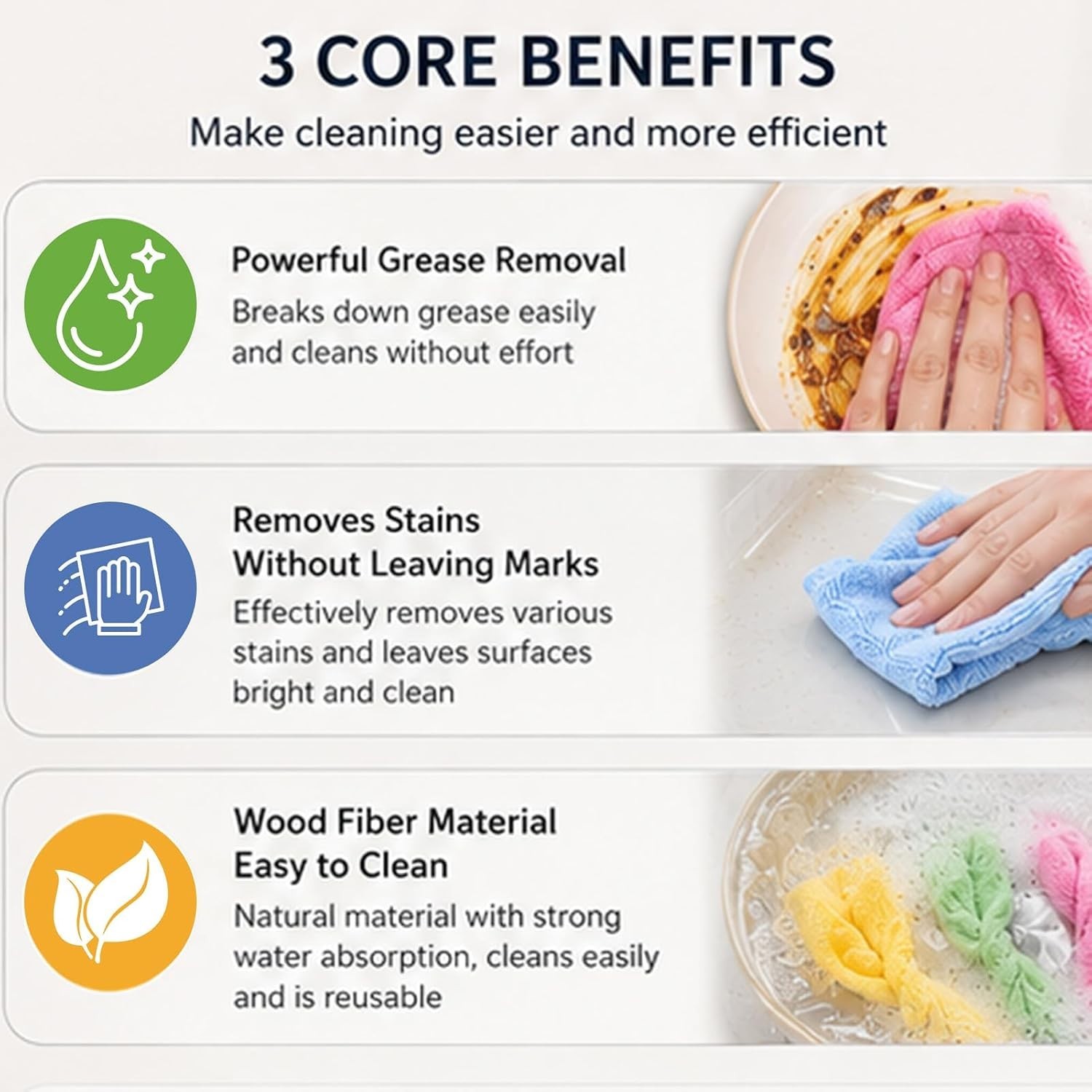 Microfiber Towels Bulk, Cleaning Cloths, Microfiber Towels for Cars, 15-PACK