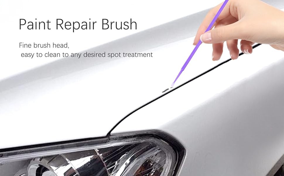 100PCS Car Touch Up Paint Brushes,Single-Use Micro Brushes for Refinishing Car
