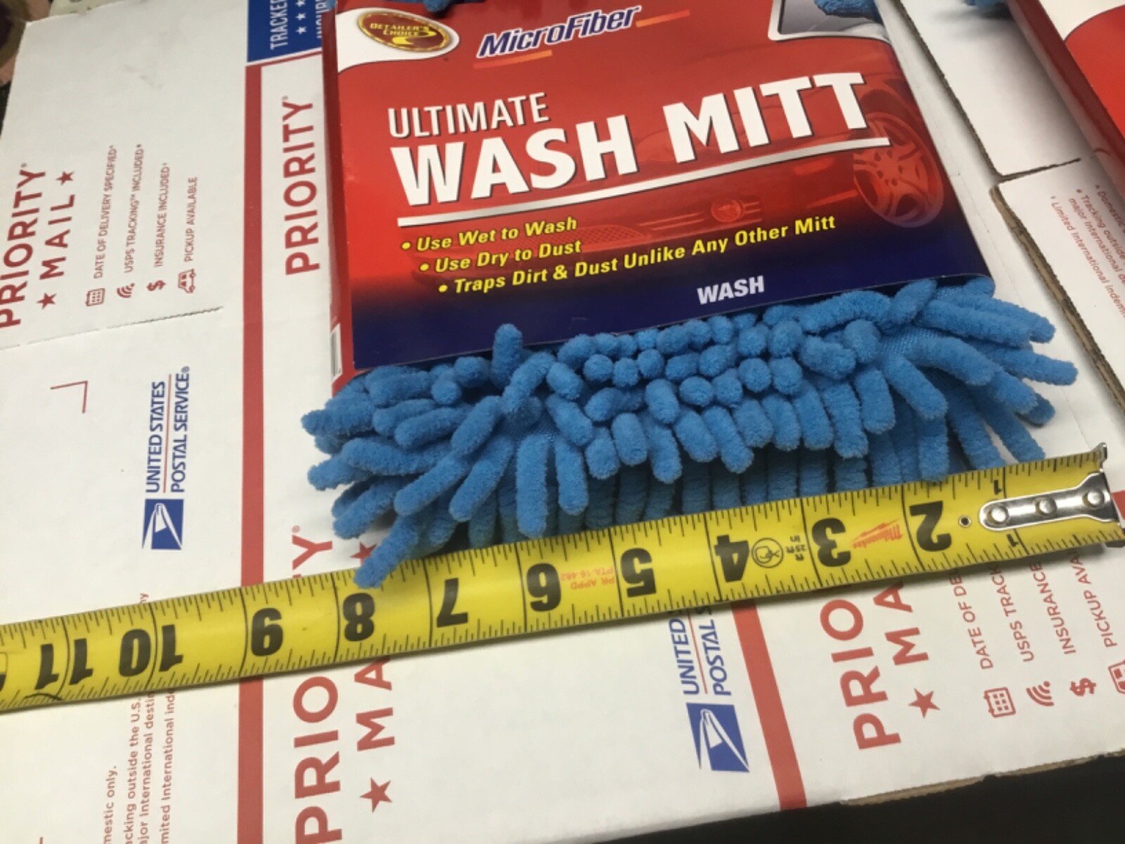 (2) Ultimate Chenille Microfiber Cloth Sponge Car wash Mitts Wet or Dry Polish