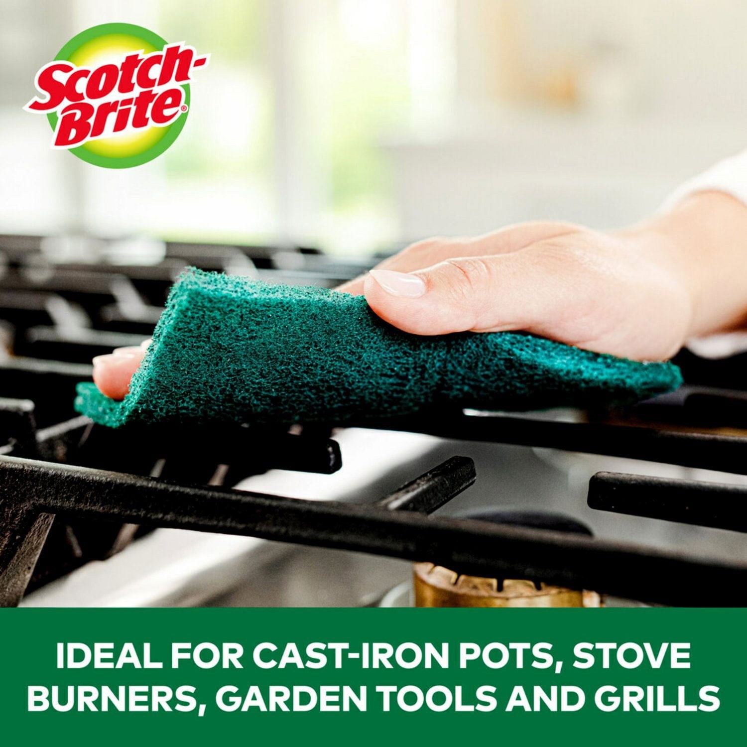 Scotch-Brite Heavy Duty Industrial Scour Pads – 20 Count Pack – Commercial Clean