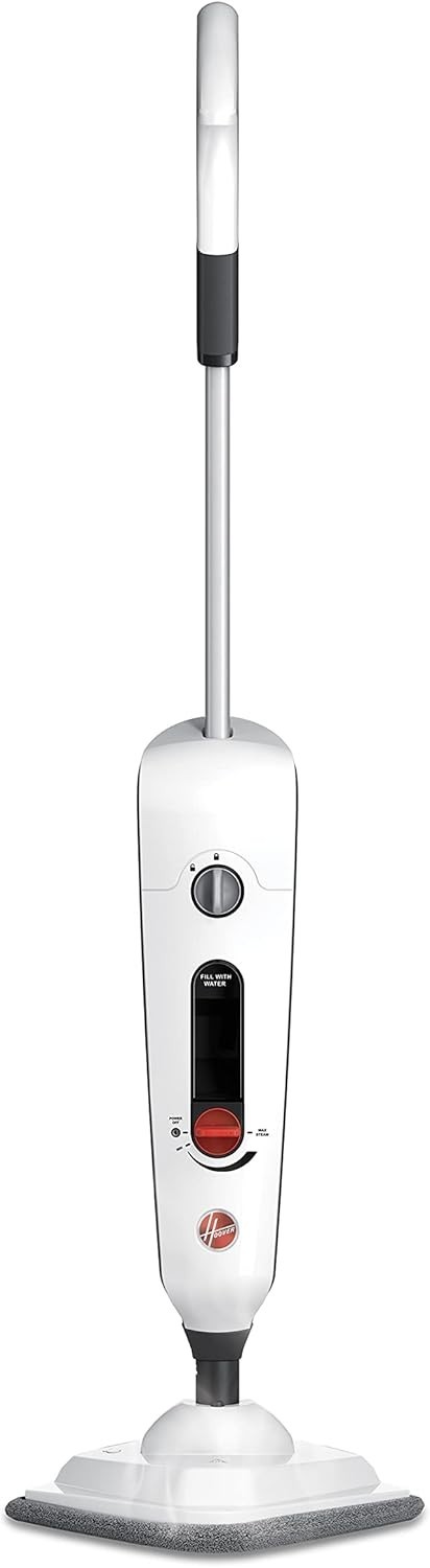 Hoover Steam Mop Hard Floor Cleaner Refurbished 19 Oz Tank (White)