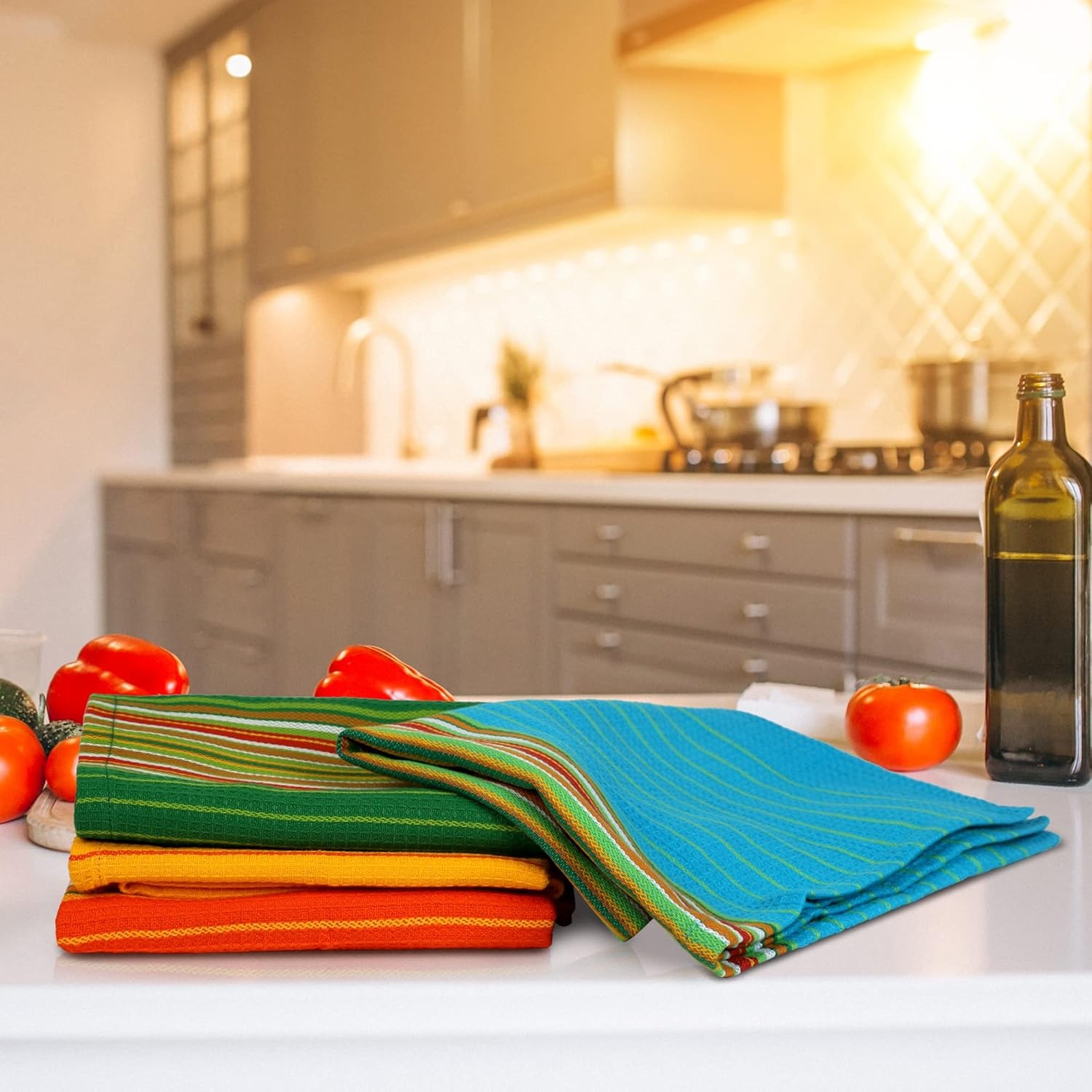 Kitchen Towels 100% Cotton Dish Towels for Kitchen(Set of 12)20”x30” Dish Cloths