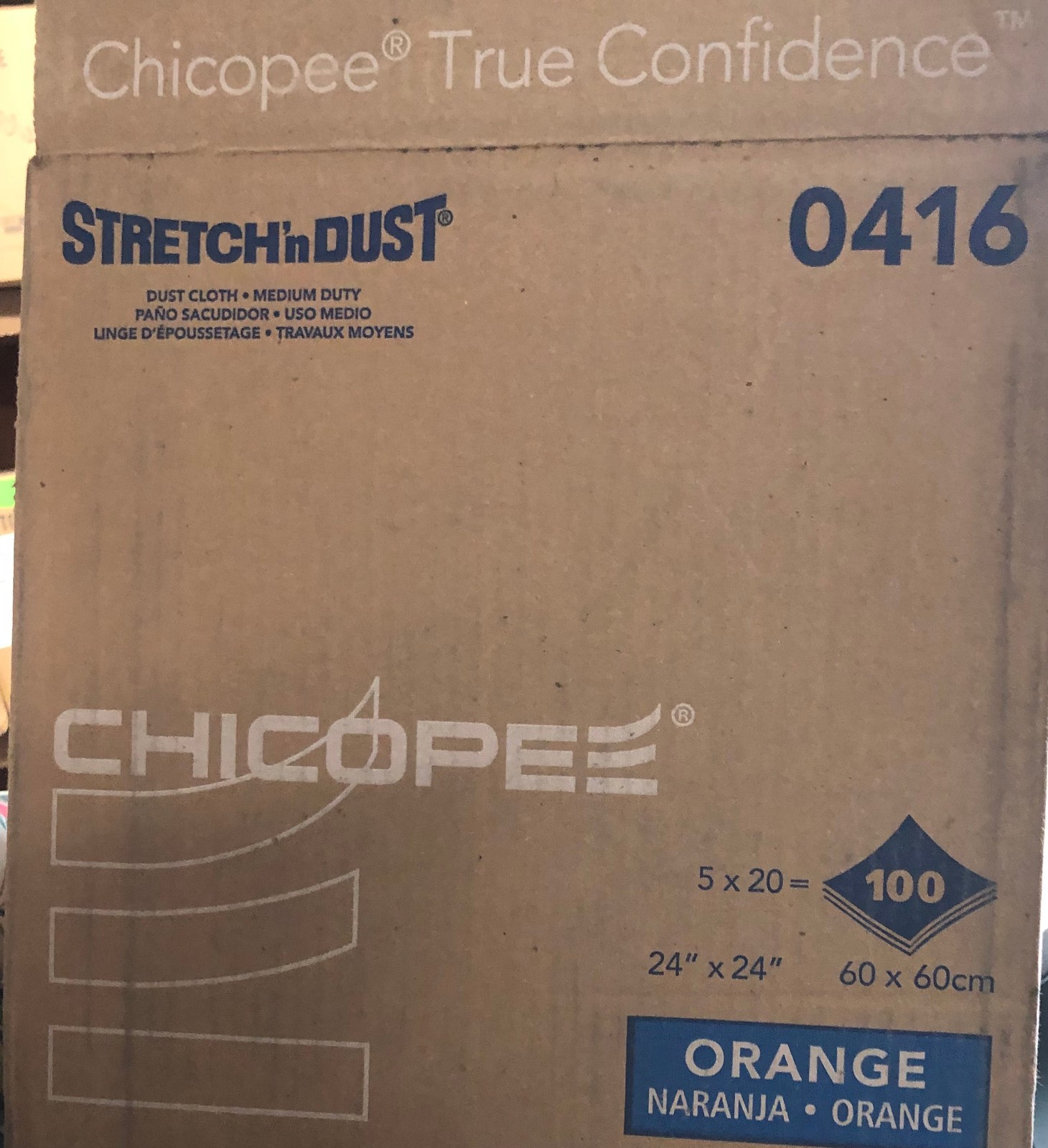 New Chicopee Stretch ‘n Dust Cloths 24×24 20 Sheets 1 Pack 0416