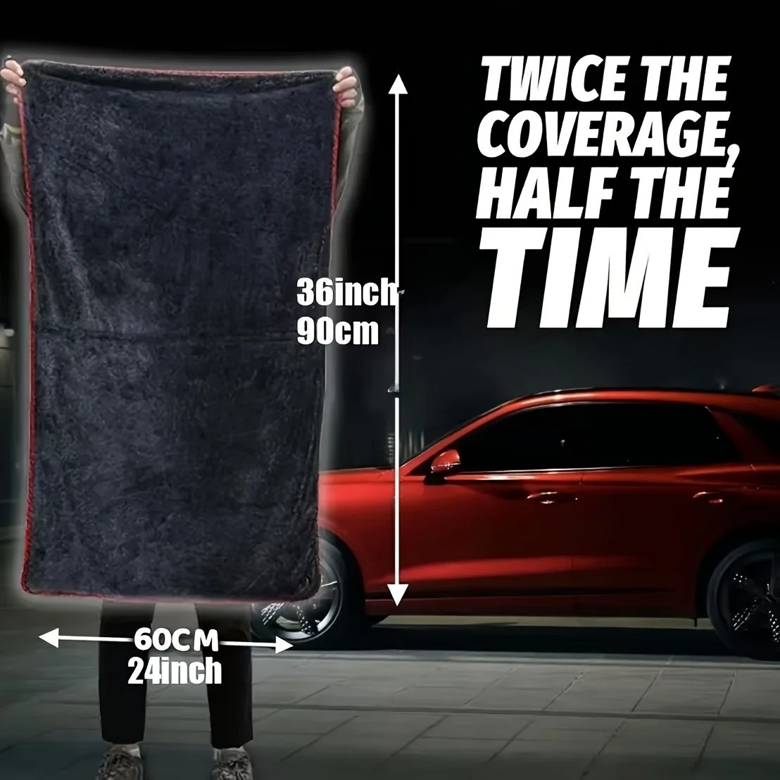 Ultra Absorbent Xxl Car Drying Towel Extra Large Microfiber Twist Ring Design