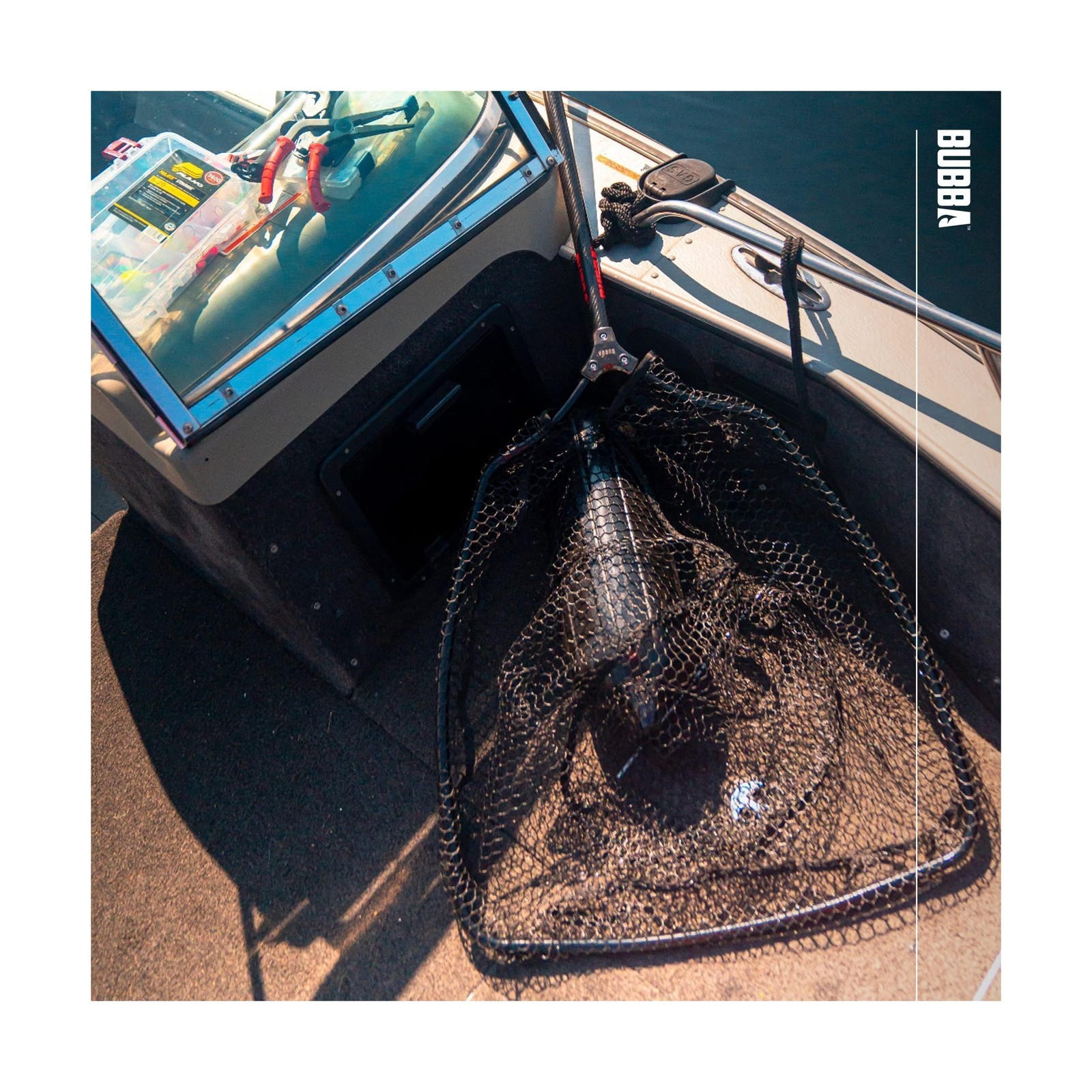 BUBBA Landing Nets – Corrosion Resistant, Non-Slip Grip, Carbon Fiber Shaft