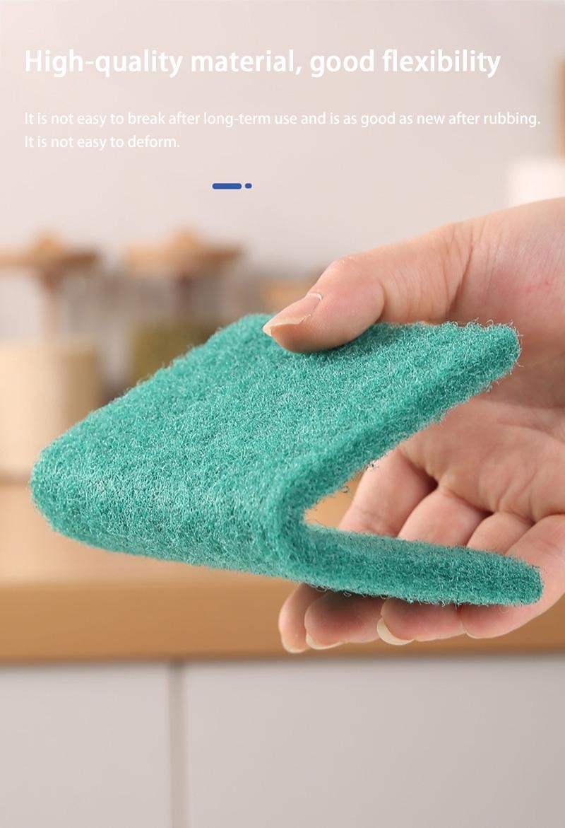 Kitchen Scrub Pads Oil Removal Scratch Free Reusable Dishwashing Cleaning Rag