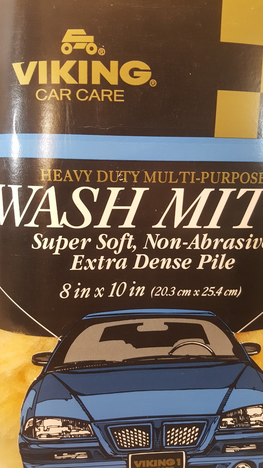 Vtg 1998 Viking Car Care Wash Mitt Heavy Duty Multi-Purpose 8″x10″ NOS
