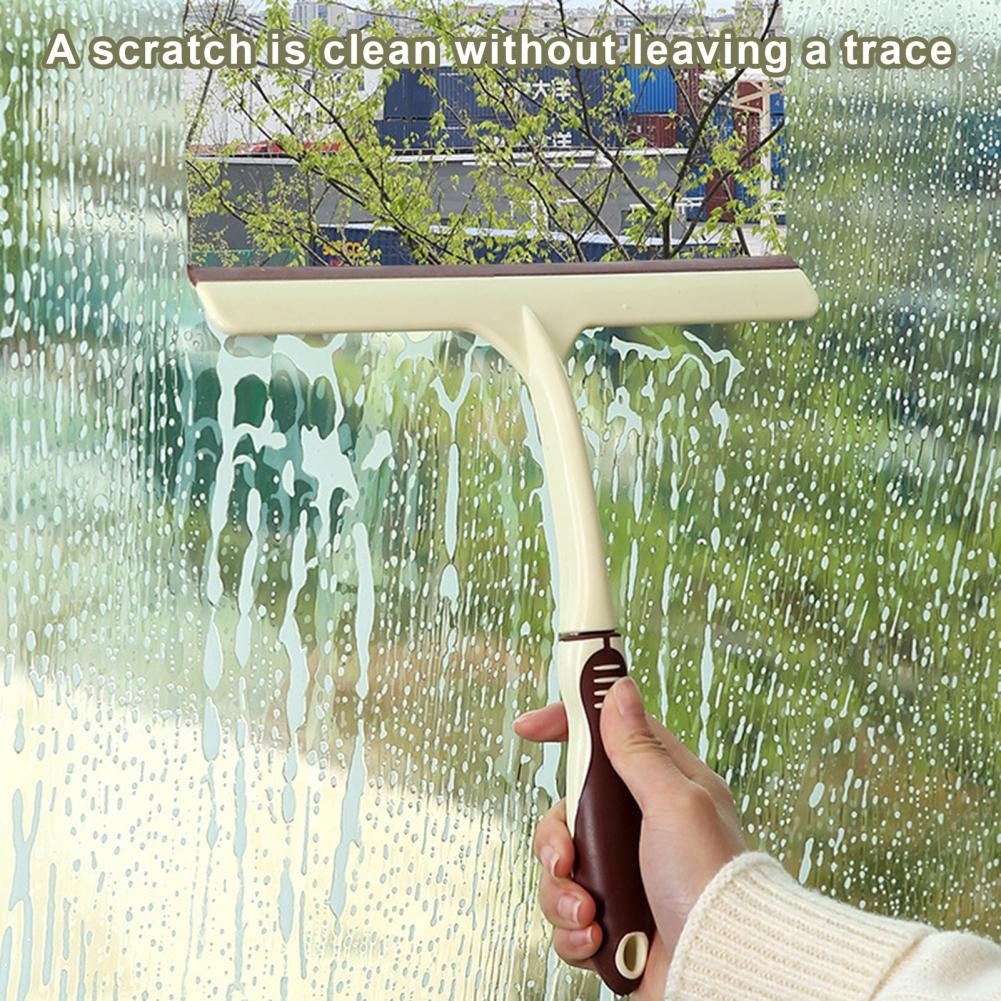 25cm Glass Scraper Window Shower Squeegee Bathroom Silicone Wiper Cleaner ✅