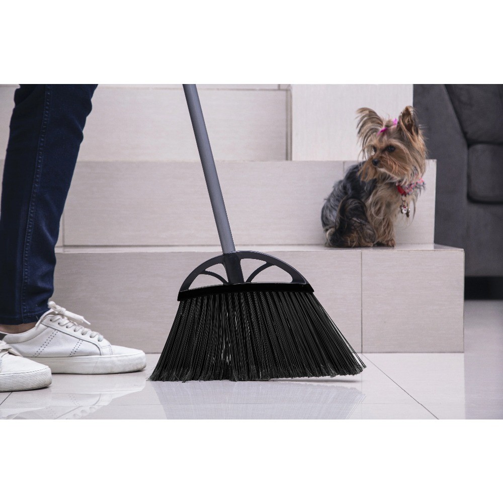 Reynera XL Angle Broom, 13 in, Black, 1 Count