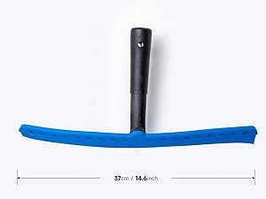 15 inch Blue Windshield Squeegees, All-Purpose Streak-Silicone Squeegee for