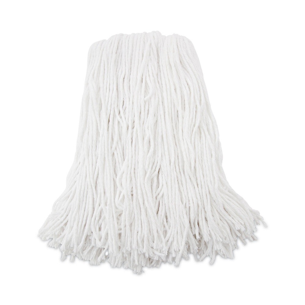 Boardwalk 216RCT 16 oz. Rayon Premium Cut-End Wet Mop Heads – White (12/Ct) New