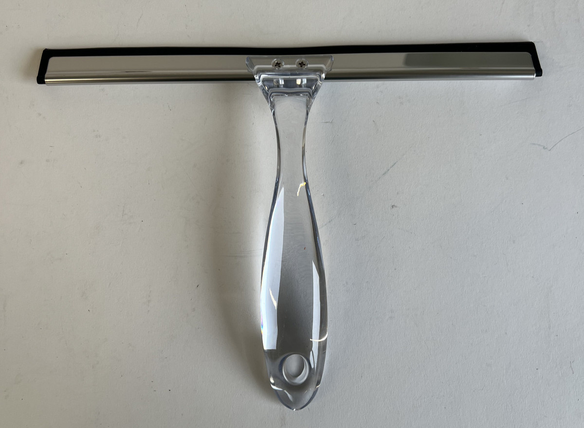 Shower Squeegee (LSX) Glass Doors All-Purpose Squeegee with Suction/Hook 10 inch
