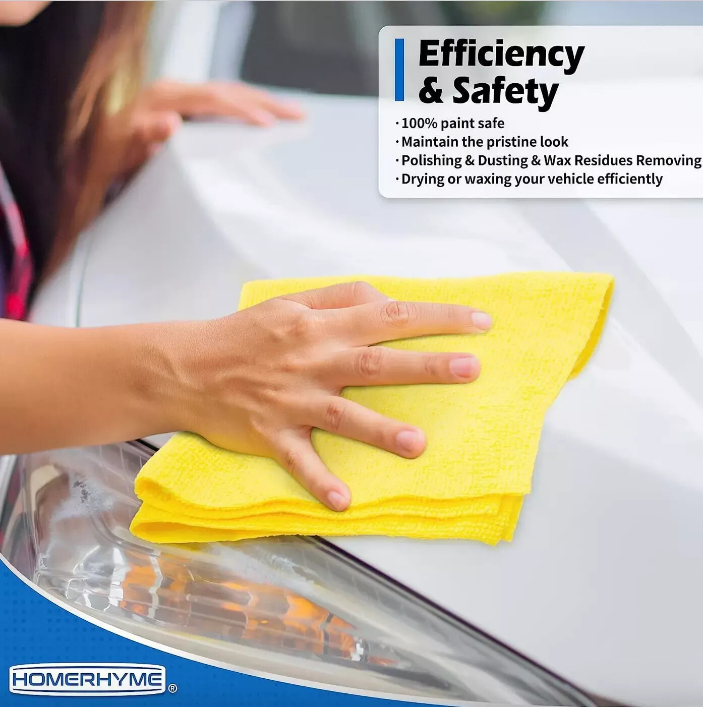 Microfiber Cleaning Cloth Set of 24 Towel Rag Car Polishing Detailing No-Scratch