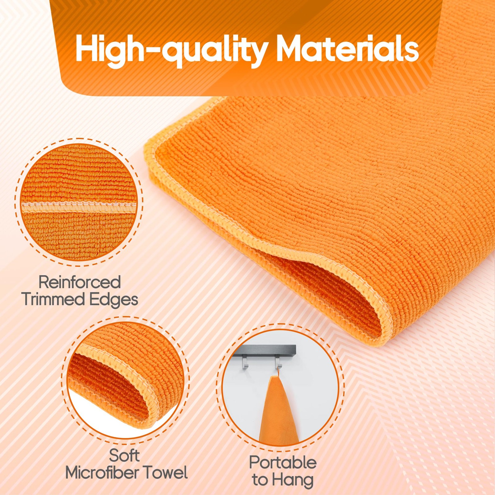 Anglekai 2PCS Clay Towel Auto Detailing, Bar 11.8 x inches, Orange