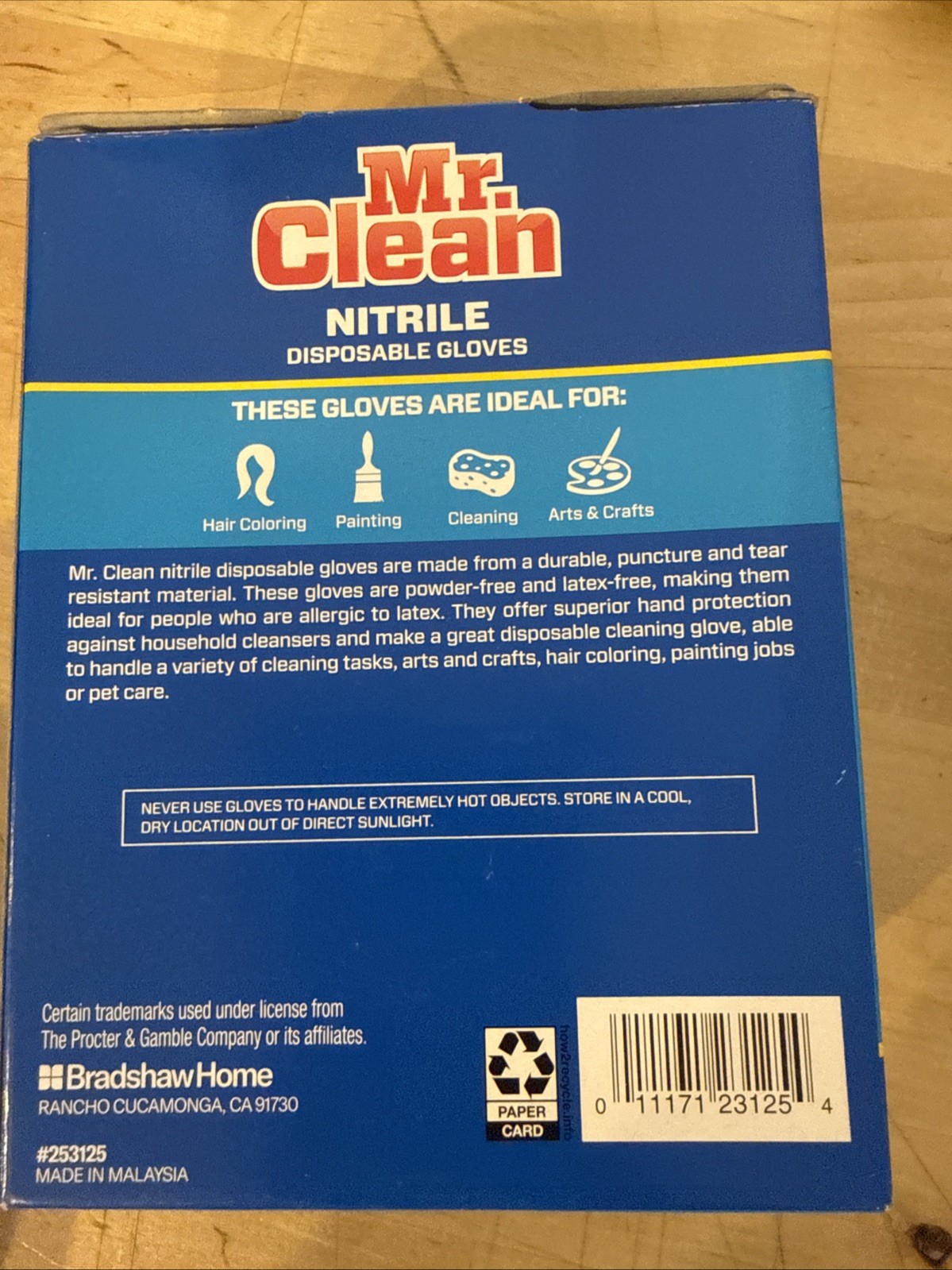 Mr. Clean Nitrile Gloves ~Latex Free/Powder Free~ (40 Gloves Per Box)