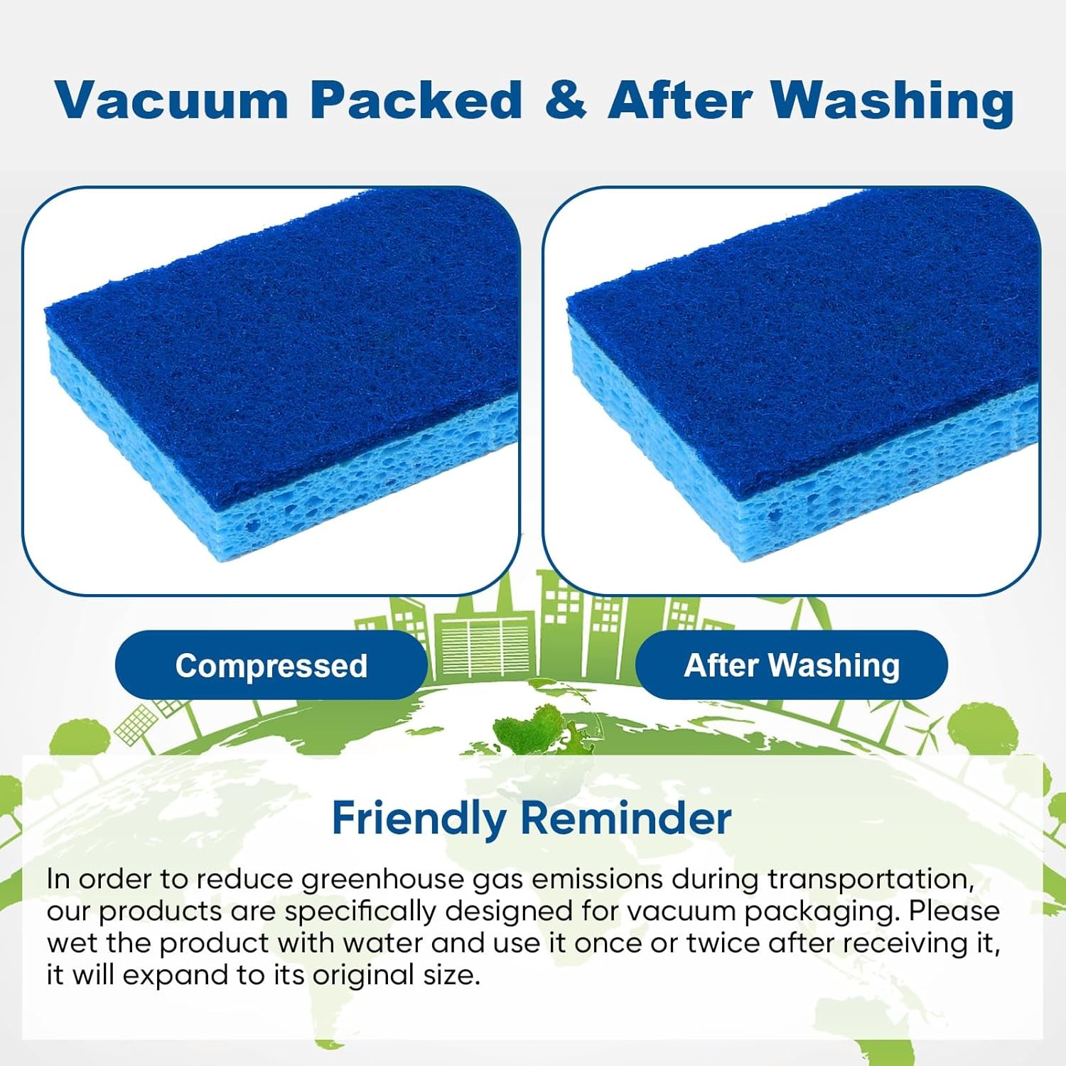 Durable Scrub Sponges Multifunctional for Home Bathroom Cleaning