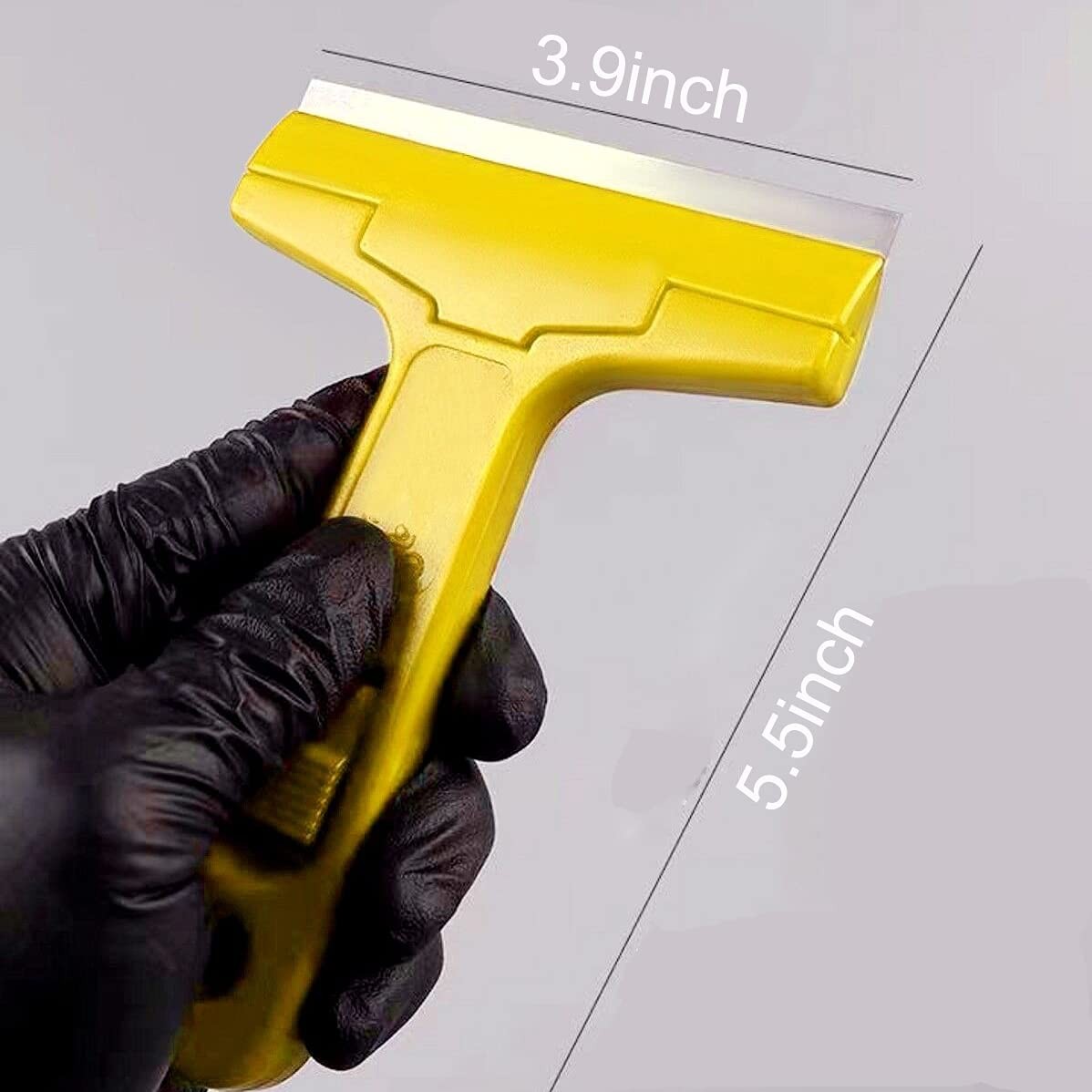 2pack Razor Blade Scraper, Industry Glass Window Heavy Duty Yellow