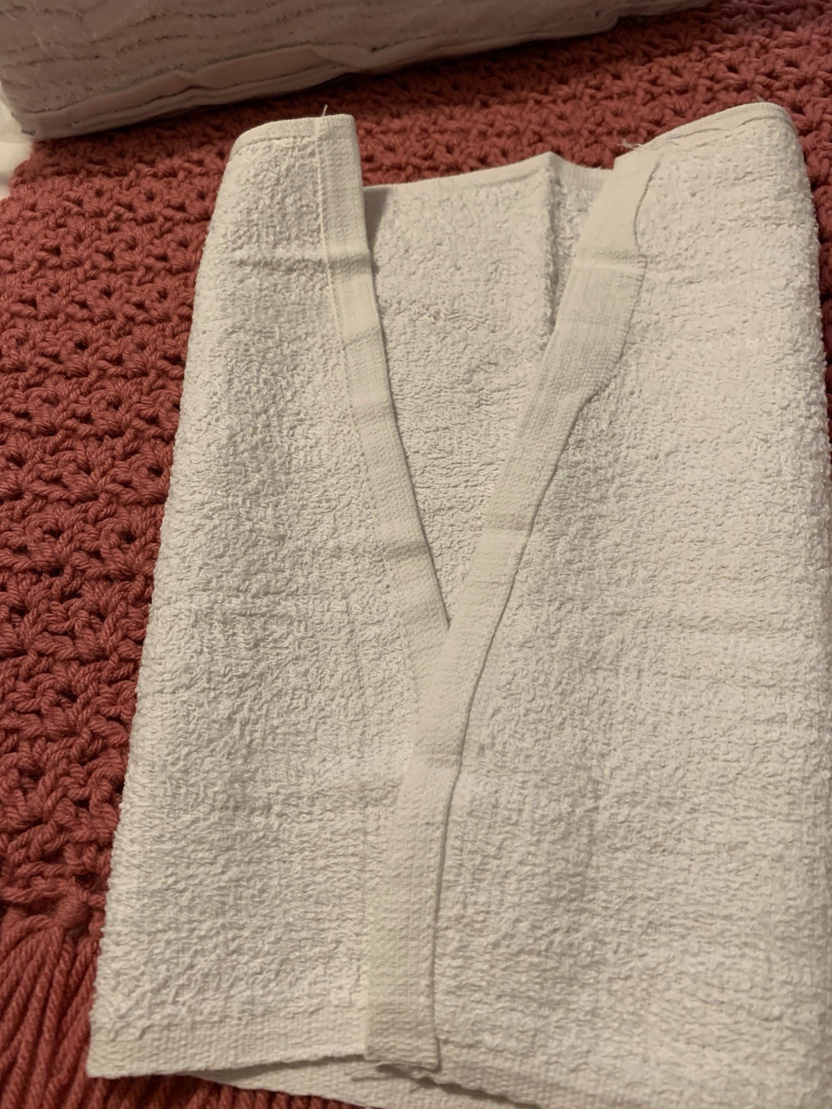 ❤️100% Cotton Shop Towels, White, 13 in x 17 in, 6 count Open Package