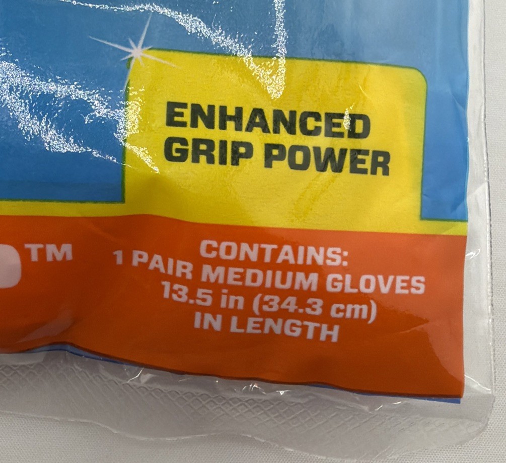 Mr. Clean Bliss Premium All Purpose Cleaning Gloves Medium Latex Free Orange. Ne