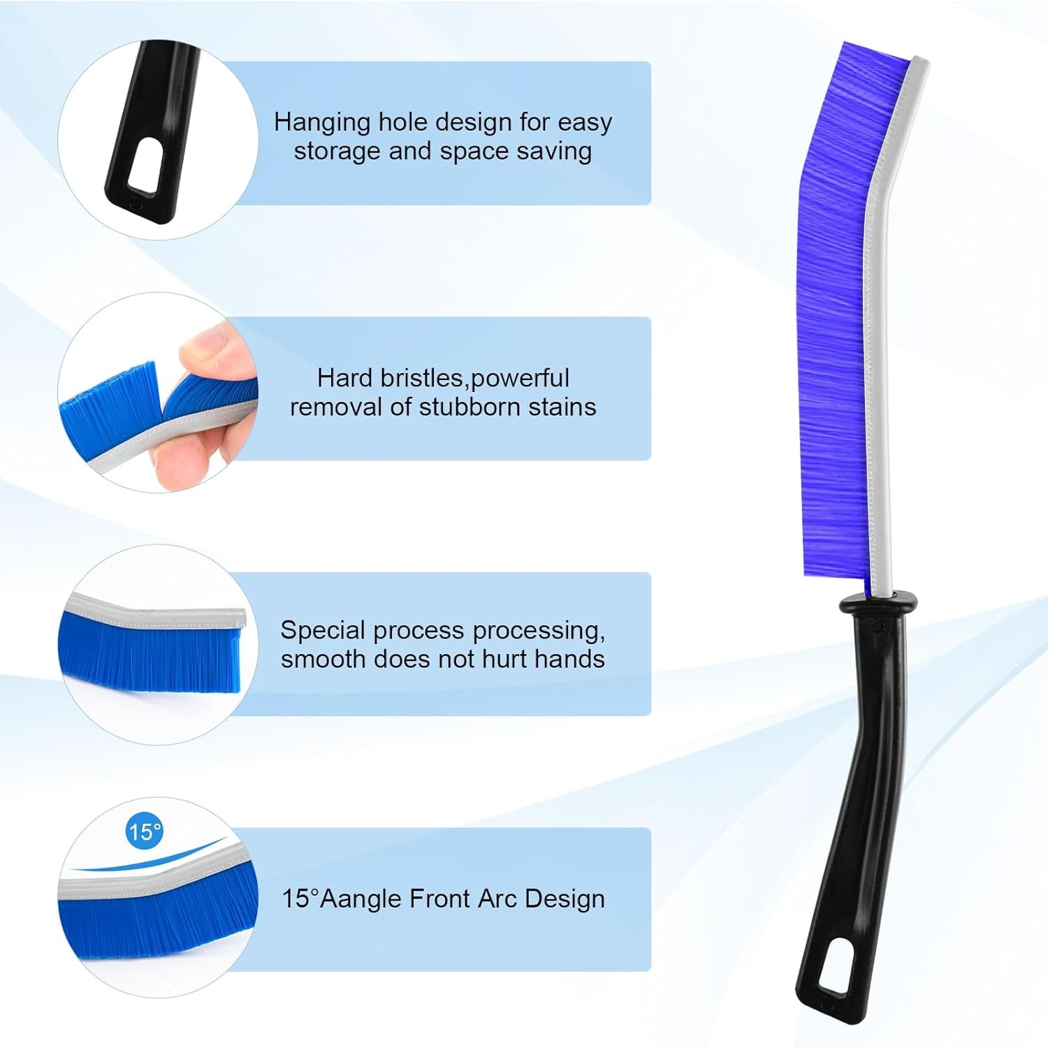 13Pcs Crevice Cleaning Brush Set, Multifunctal Hard Bristle Crevice