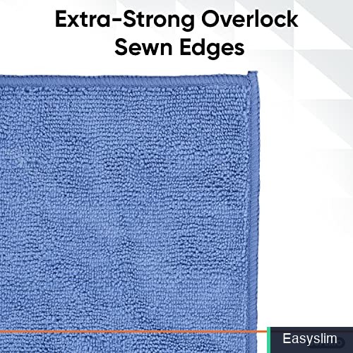 Microfiber Floor Cleaning Cloth 20×30 Inches Blue Squeegee Mop 8 Pack