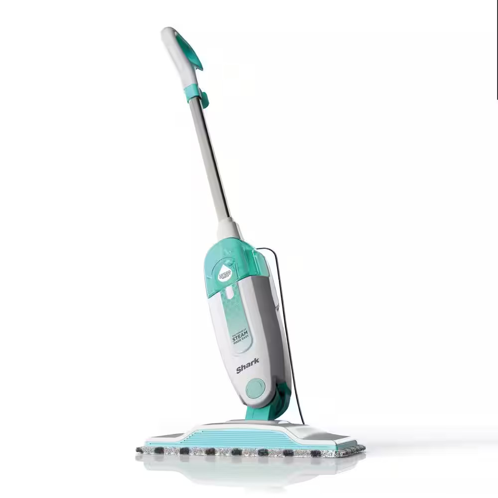 Corded Steam Mop for Hard Floor Surfaces, Tile, Stone, Laminate in Blue with XL