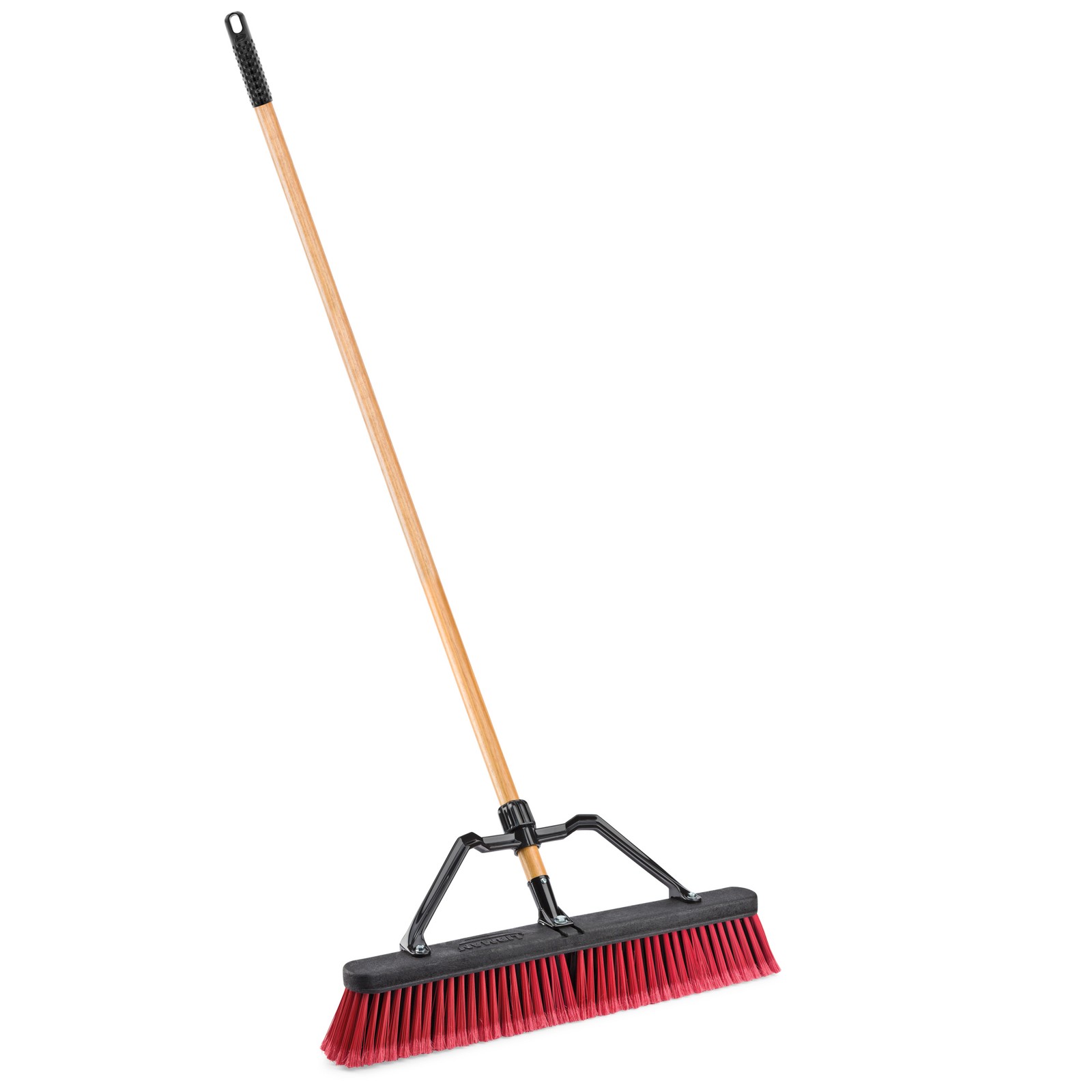 Libman 24in. Multi-Surface Industrial Push Broom, 66in.L Handle, Model# 1292